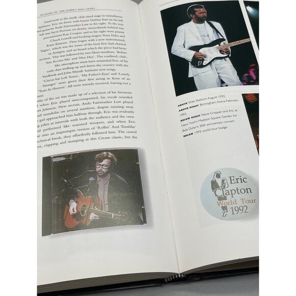 Eric Clapton album book Marc Roberty hardcover copyright 1994 English READ - Picture 7 of 8